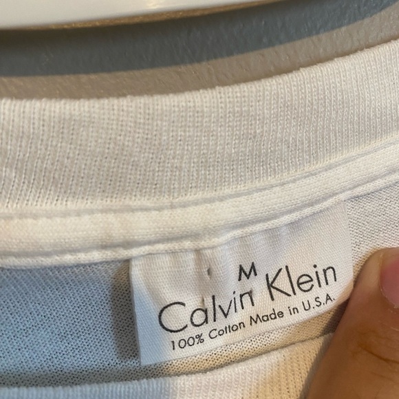 Vintage Calvin Klein Single Stitch American  flag shirt - Picture 2 of 3